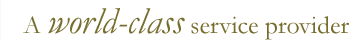 A world-class service provider 